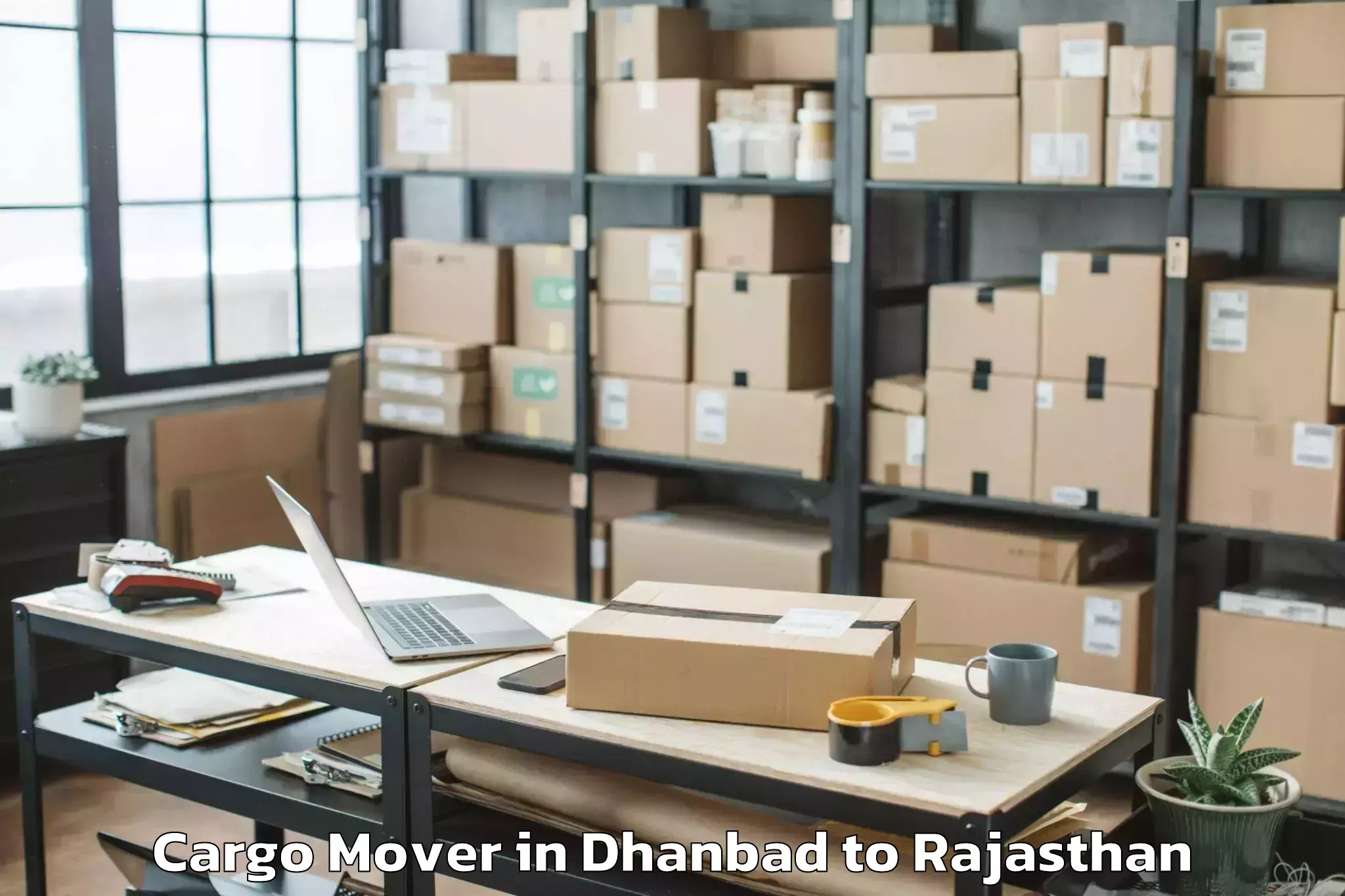 Easy Dhanbad to Chhabra Cargo Mover Booking